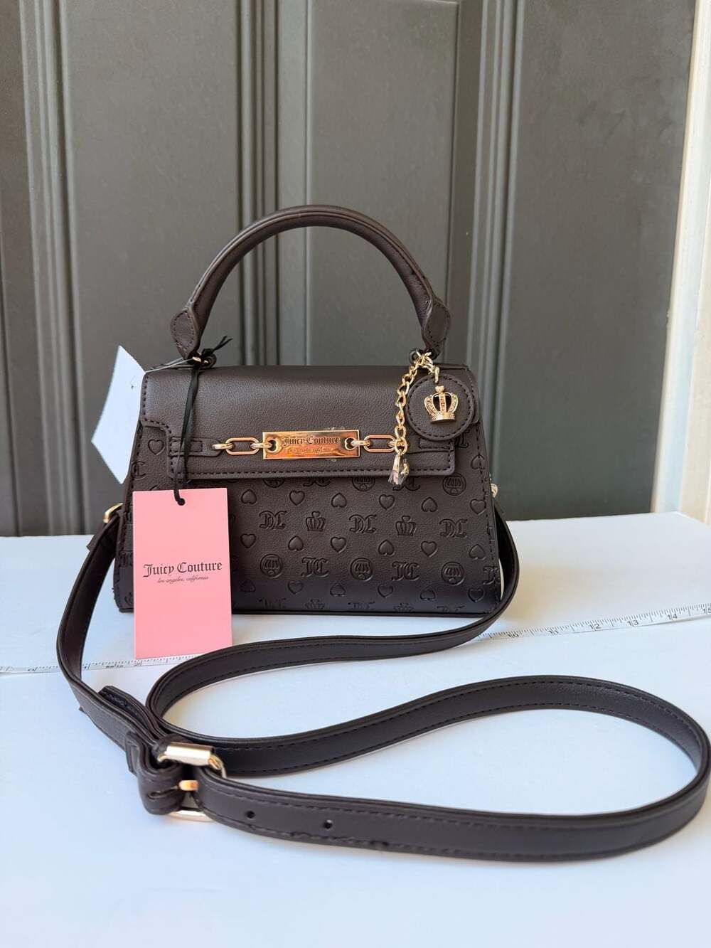 Juicy Couture Sweety Pie Crossbody Chocolate Handbag